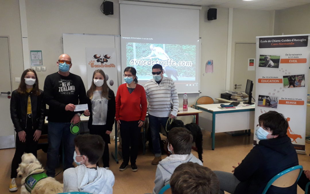 Les collégiens de Blainville soutiennent A Vue de Truffe