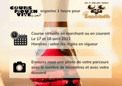 Course virtuelle au profit d’A Vue de Truffe – 17 et 18 avril 2021