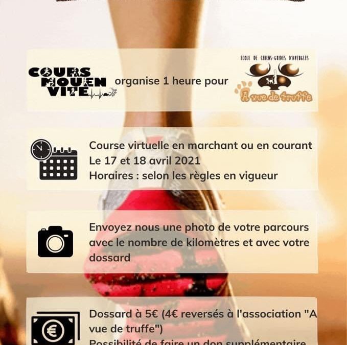 Course virtuelle au profit d&rsquo;A Vue de Truffe – 17 et 18 avril 2021