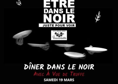 Dîner dans le noir – Samedi 19 mars 2022