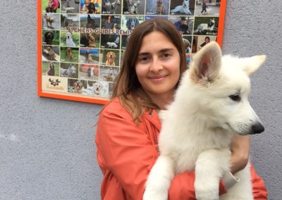 Tia et Talie, les deux nouvelles chiennes de l’école