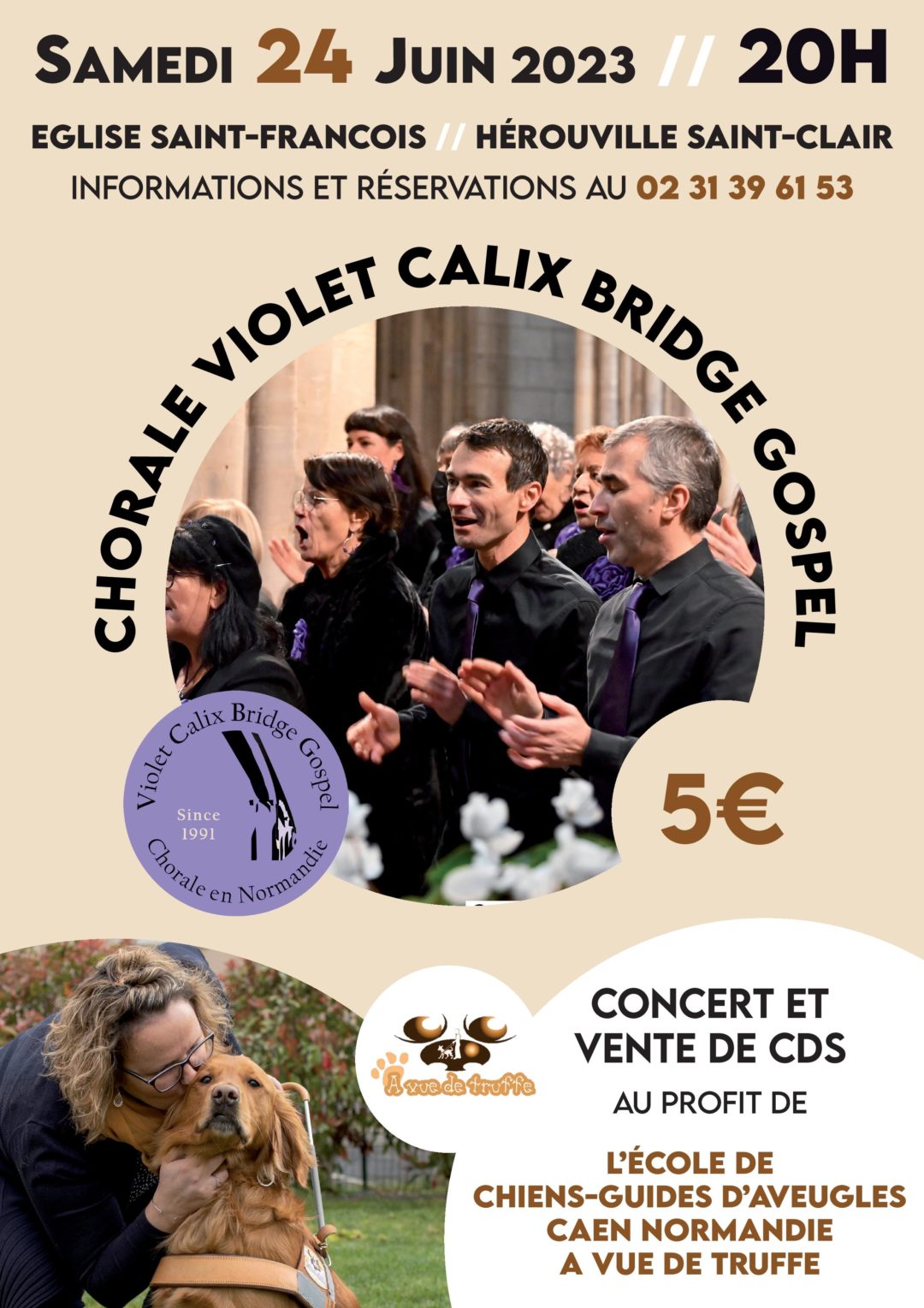 Concert chorale VCBG – Samedi 24 juin 2023 20h à Hérouville Saint-Clair