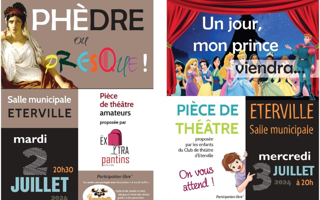 Deux pièces de théâtre au profit d’A Vue de Truffe