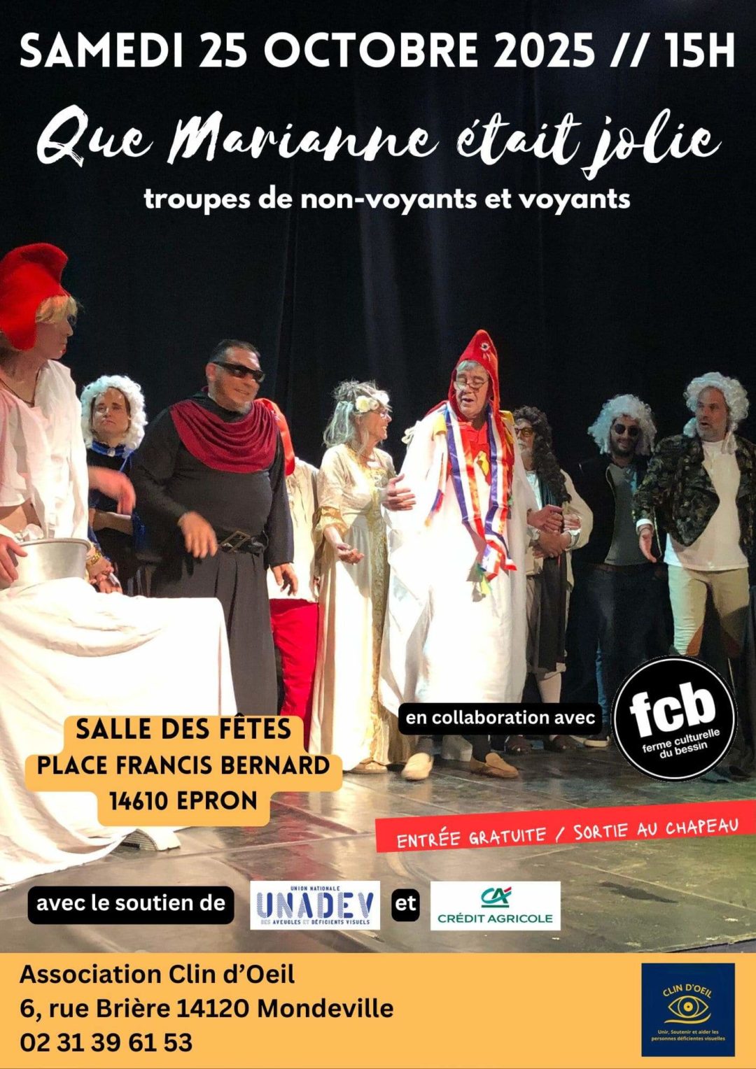 « Que Marianne Etait Jolie » – samedi 25 octobre à 15h