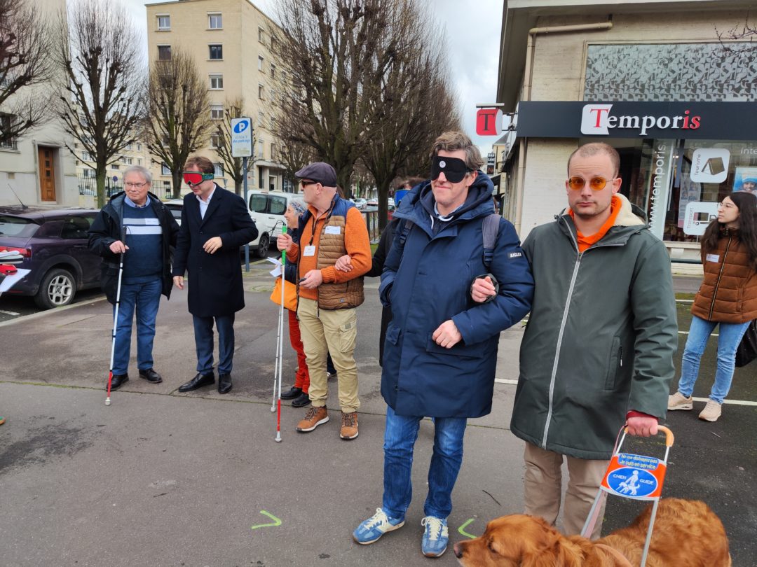 Sensibilisation accessibilité avec la Ville de Caen