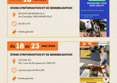 Nos prochaines manifestations – mai 2026